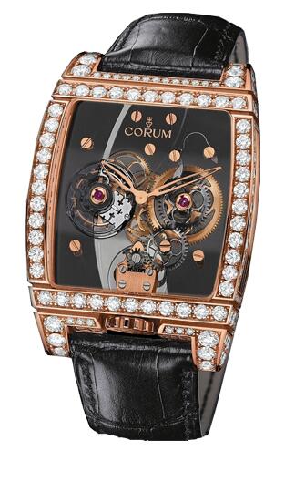 Review Copy Corum Golden Bridge Golden Tourbillon Panoramique Grey Sapphire Watch 382.871.85/0F01 0000